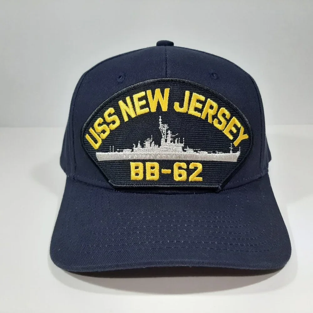 U.S. Navy USS New Jersey BB-62 Men's Cap Hat Navy